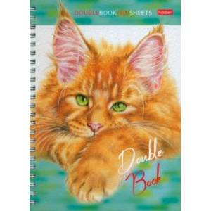 Тетрадь-перевертыш Эти заМУРчательные кошки, 80 листов, А5, клетка Тетрадь-перевертыш Эти заМУРчательные кошки, 80 листов, А5, клетка