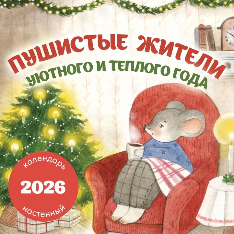 Пушистые жители. Уютного и теплого года. Календарь настенный на 2026 год Пушистые жители. Уютного и теплого года. Календарь настенный на 2026 год