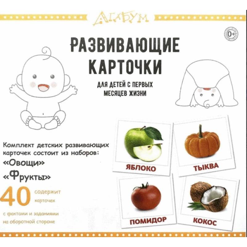 Фрукты и овощи 40 карточек Фрукты и овощи 40 карточек
