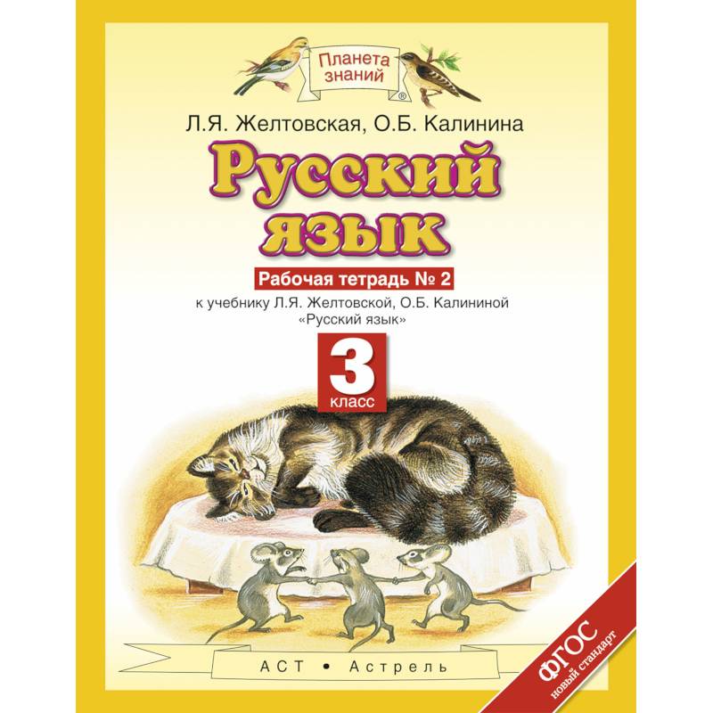 Русский язык. 3 класс. Рабочая тетрадь №2. ФГОС Русский язык. 3 класс. Рабочая тетрадь №2. ФГОС
