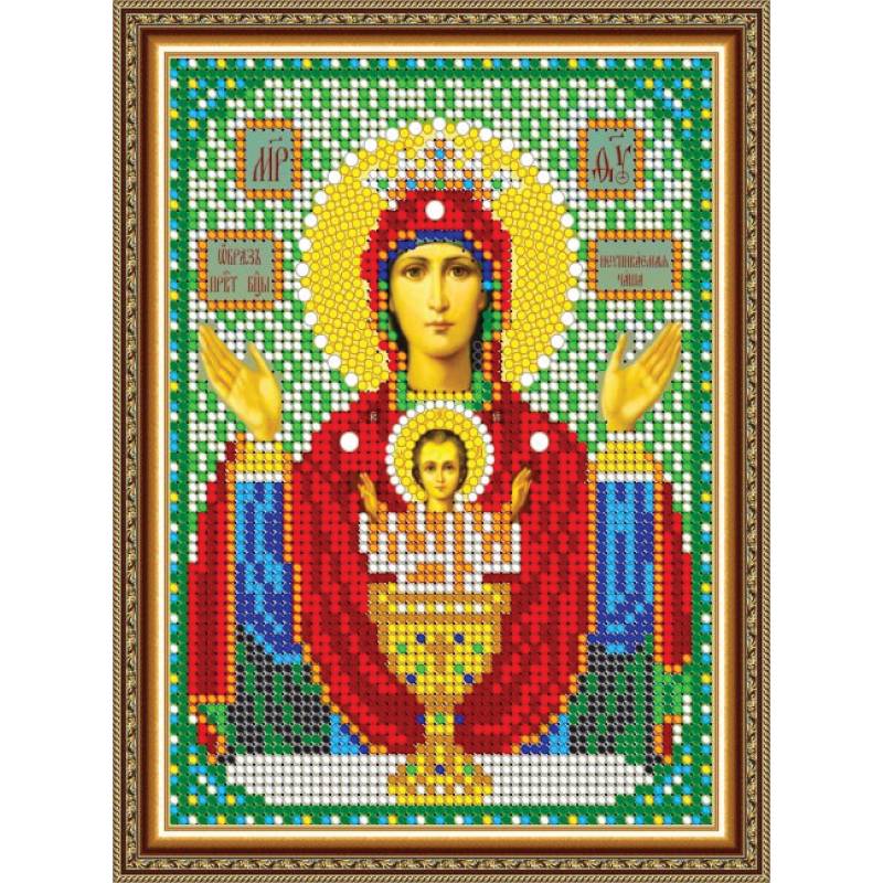 «Светлица» набор для вышивания бисером 8385М «Прсв. Богородица Неупиваемая Чаша» бисер Чехия 12x16см