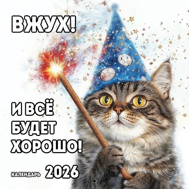 Вжух! И всё будет хорошо! Календарь настенный на 2026 год Вжух! И всё будет хорошо! Календарь настенный на 2026 год