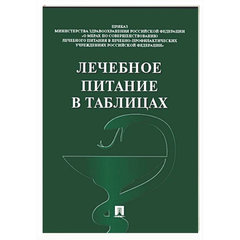 Лечебное питание в таблицах