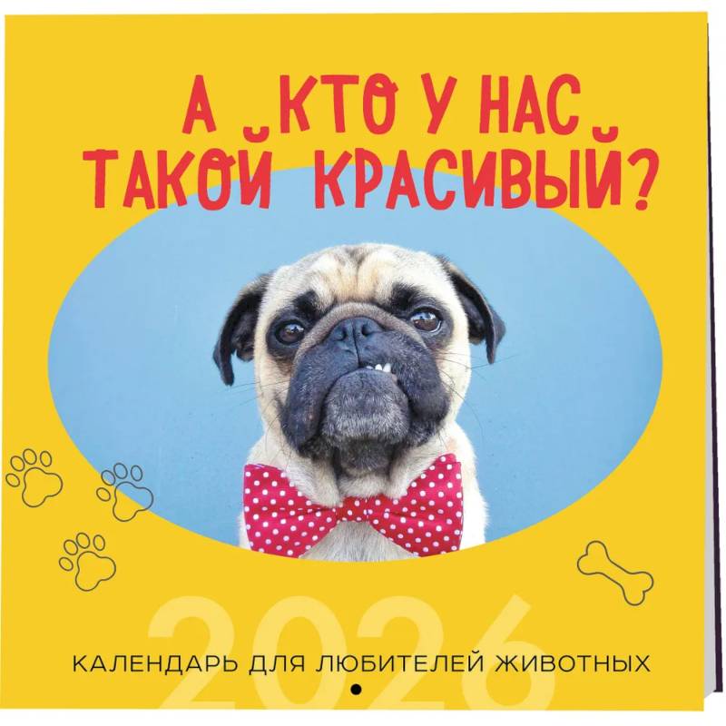 А кто у нас такой красивый? Календарь настенный на 2026 год (300х300) А кто у нас такой красивый? Календарь настенный на 2026 год (300х300)