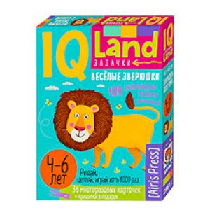 IQ задачки. Веселые зверюшки. 4-6 лет (36 многоразовых карточек + прищепки) IQ задачки. Веселые зверюшки. 4-6 лет (36 многоразовых карточек + прищепки)
