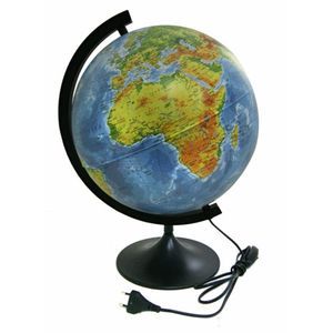 Глобус Земли физико-политический d320, подсветка (К013200101) Глобус Земли физико-политический d320, подсветка (К013200101)