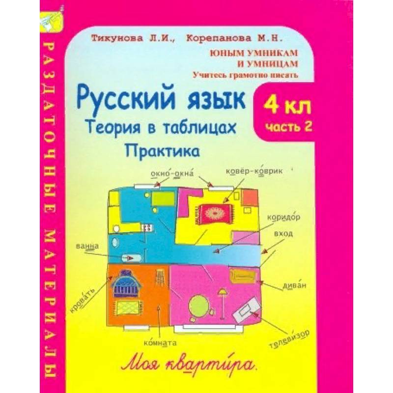 Русский язык. 4 класс. Теория в таблицах. Практика. Раздаточные материалы. В 2-х частях. Часть 2
