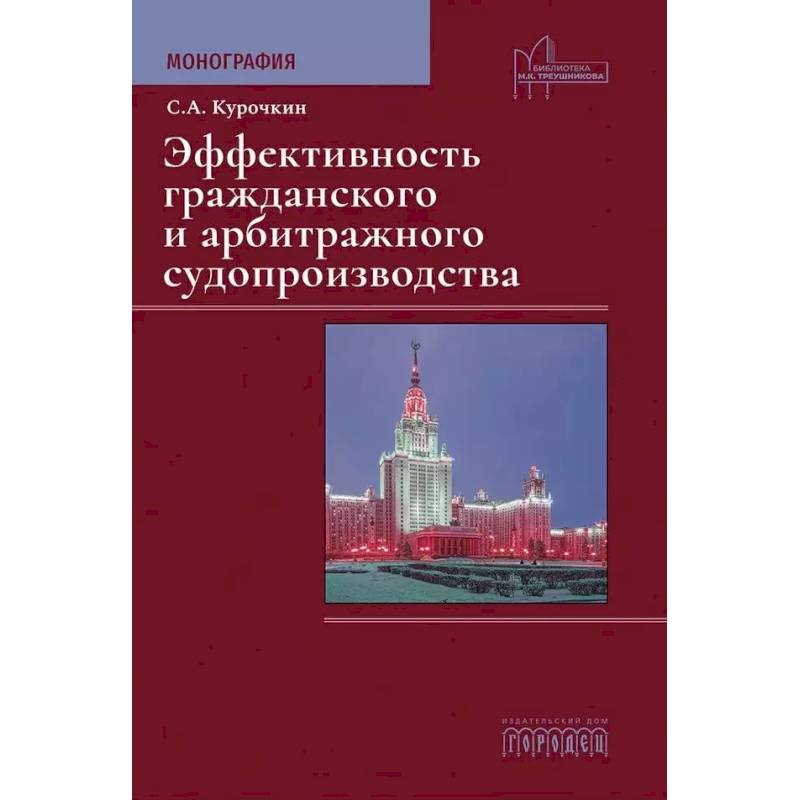 Эффективность гражданского и арбитражного судопроизводства. Монография Эффективность гражданского и арбитражного судопроизводства. Монография