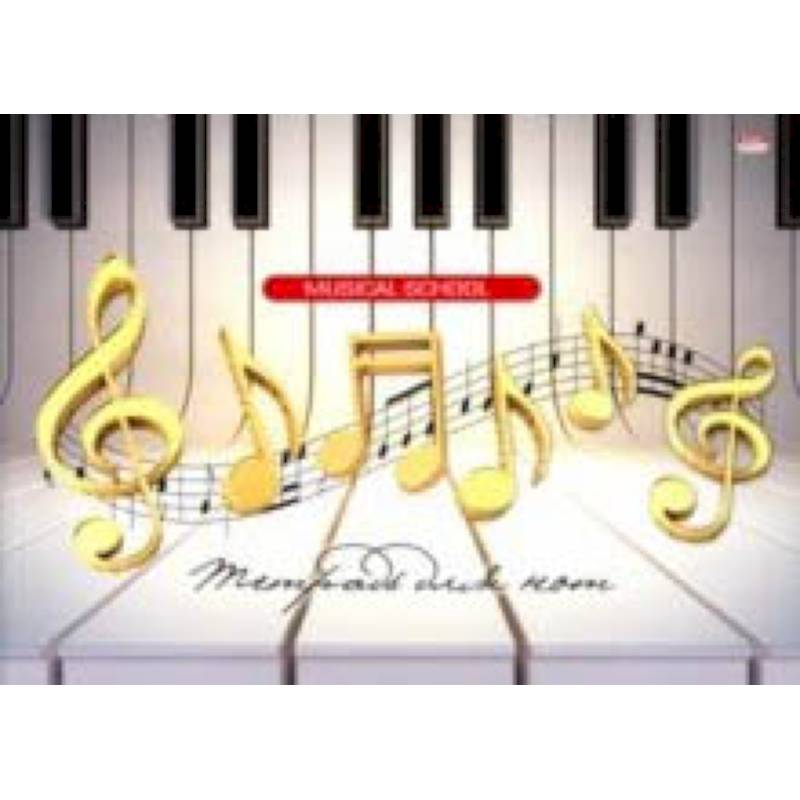 Тетрадь для нот 'Ноты на пианино' (16 листов, А4) (16-7610)