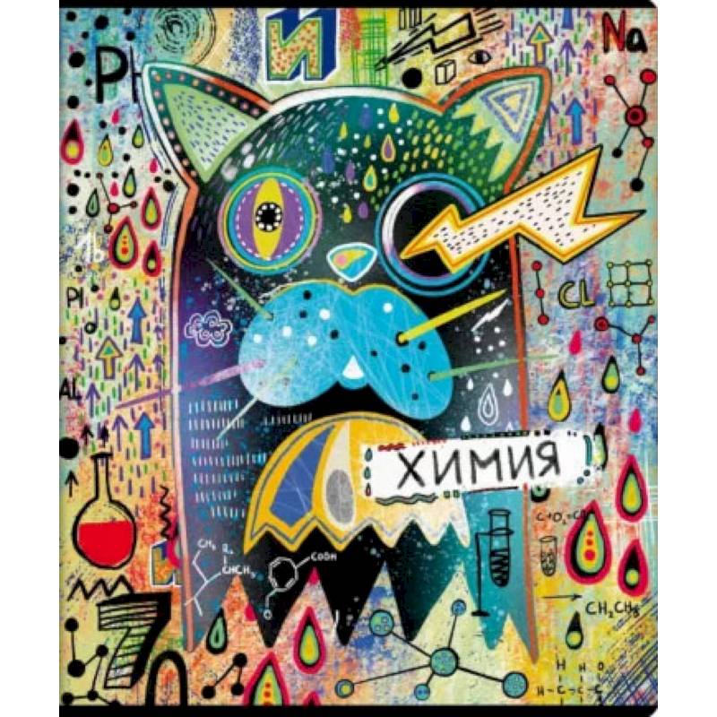 Тетрадь предметная Граффити Химия, 48 листов, клетка, А5, 60480 Тетрадь предметная Граффити Химия, 48 листов, клетка, А5, 60480