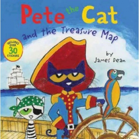 Чтение на английском языке, книга Pete the Cat and the Treasure Map заказать