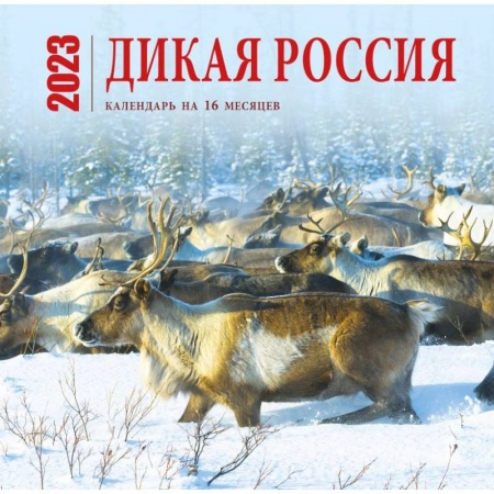 Дикая Россия. Календарь настенный на 16 месяцев на 2023 год