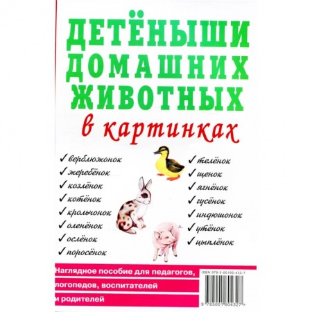 Окружающий мир, книга Детеныши домашних животных в картинках. Наглядное пособие для педагогов, логопедов, воспитателей и родителей. заказать