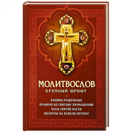 Молитвословы, книга Молитвослов крупный шрифт. Каноны раздельные заказать