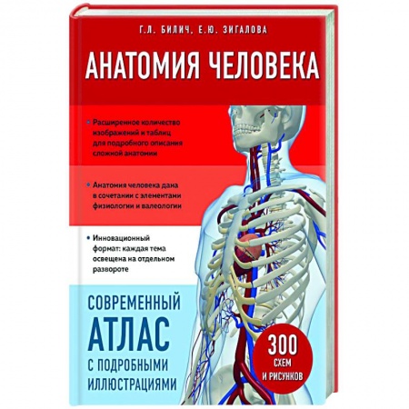 Медицинские энциклопедии и справочники, книга Анатомия человека. Современный атлас с подробными иллюстрациями заказать