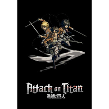 Блокнот в точку. Attack on Titan. Эрен, Армин и Микаса Блокнот в точку. Attack on Titan. Эрен, Армин и Микаса