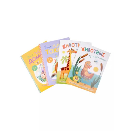 Знакомство с миром, развитие малыша, книга Книжки-гармошки (комплект из 4 книг) заказать