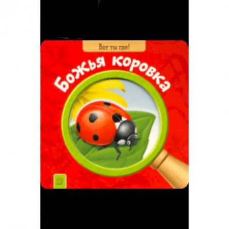 Знакомство с миром, развитие малыша, книга Вот ты где! Божья коровка заказать