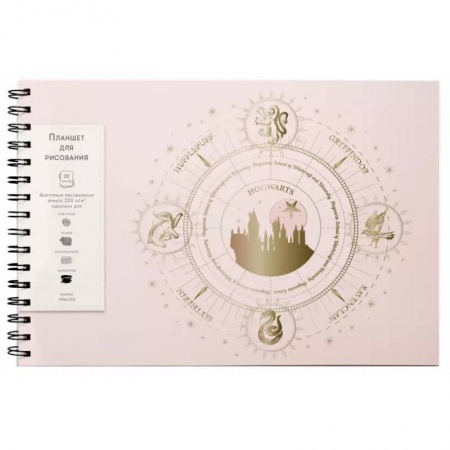 Альбомы, анкеты, дневнички, книга Скетчбук 20 листов (А4) Гарри Поттер. Хогвартс (розовый) заказать