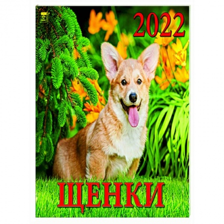 Книги, книга 2022 Календарь Щенки заказать