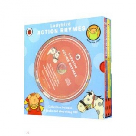 Чтение на английском языке, книга Action Rhymes Collection 4 books (+CD) заказать