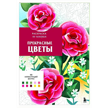 Книги для творчества, книга Прекрасные цветы. Раскраска по номерам заказать
