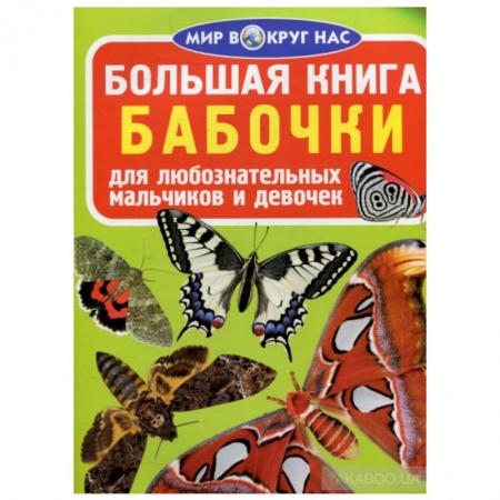 Животный и растительный мир, книга Большая книга. Бабочки. Для любознательных мальчиков и девочек заказать