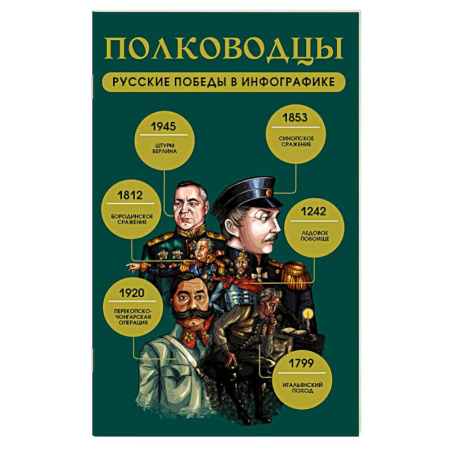 Мемуары, биографии военных деятелей, книга Полководцы. Русские победы в инфографике заказать