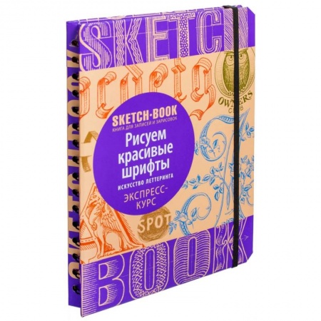 Книги, книга Sketchbook. Рисуем красивые шрифты. Искусство леттеринга. Экспресс-курс заказать