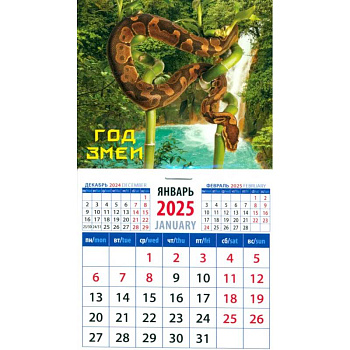 Календарь на магните на 2025 год Год змеи Календарь на магните на 2025 год Год змеи