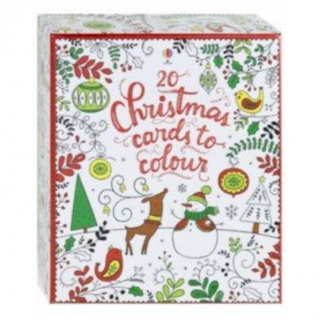 Учебники, самоучители, пособия, книга 20 Christmas cards to colour заказать