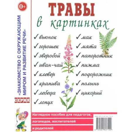 Животный и растительный мир, книга Травы в картинках заказать