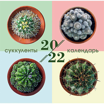 Суккуленты. Календарь настенный на 2022 год Суккуленты. Календарь настенный на 2022 год
