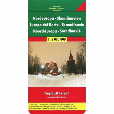 Книги, книга Северная Европа-Скандинавия. Карта заказать