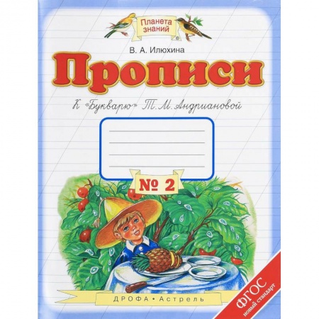 Русский язык. Правила и упражнения, книга Прописи. 1 класс. В 4-х тетрадях. Тетрадь №2 к 'Букварю' Т. М. Андриановой. ФГОС заказать