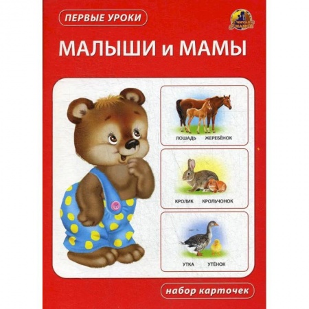 Животный и растительный мир, книга Малыши и мамы. Набор карточек заказать