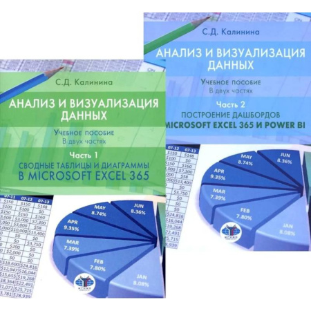 MS Excel, книга Анализ и визуализация данных: Учебное пособие. В 2 частях: Сводные таблицы и диаграммы в Microsoft Excel 365 и Power BI. Построение дашбордов заказать
