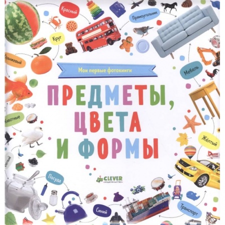 Знакомство с миром, развитие малыша, книга Мои первые фотокниги.Предметы, цвета и формы. заказать