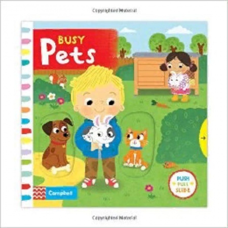 Литература на иностранном языке для детей, книга Busy Pets. Board book заказать