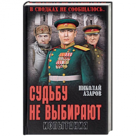 Военный роман, книга Судьбу не выбирают. Испытания. Книга вторая заказать