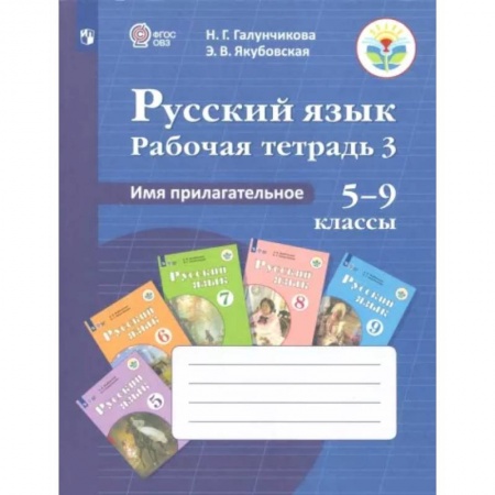 Русский язык, книга Русский язык. 5-9 классы. Рабочая тетрадь. Часть 3. Имя прилагательное. ФГОС ОВЗ заказать
