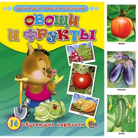 Книги, книга Обучающие карточки. Овощи и фрукты заказать