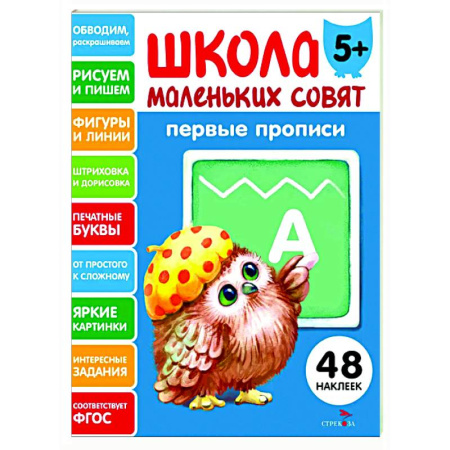 Письмо, мелкая моторика, книга Школа маленьких совят 5+. Первые прописи заказать