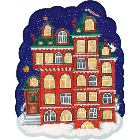 Пряничный домик с окошками. Календарь 2022