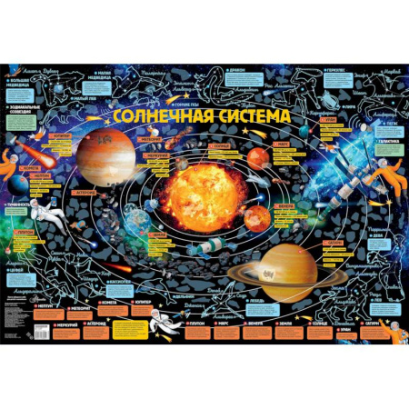 Атласы. Карты, книга Карта звездного неба для детей с наклейками заказать