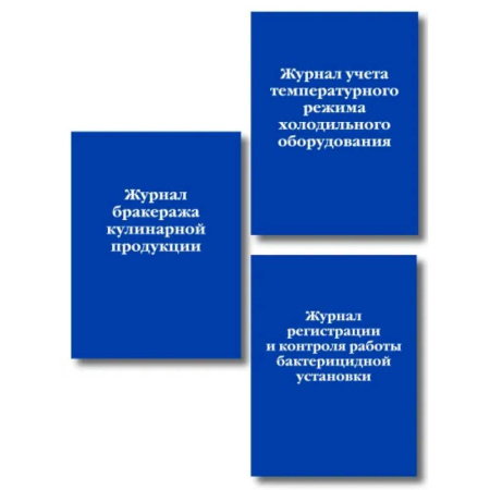 Комплект из 3-х книг: Журналы для заведений общественного питания (ИК)
