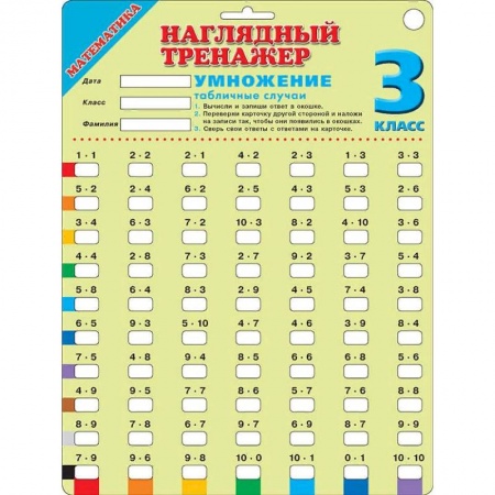 Демонстрационные материалы, книга Математика. Умножение. Табличные случаи. 3 класс заказать