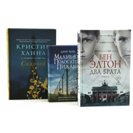 Зарубежная современная проза, книга Два брата. Мальчик в полосатой пижаме. Соловей (комплект из 3-х книг) заказать