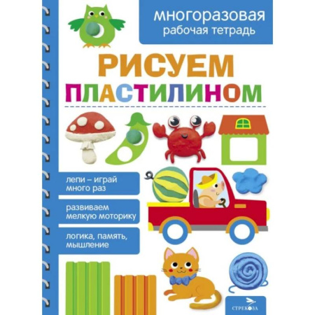 Рисование, книга Рисуем пластилином. Многоразовая рабочая тетрадь заказать