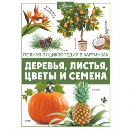 Животный и растительный мир, книга Деревья, листья, цветы и семена заказать